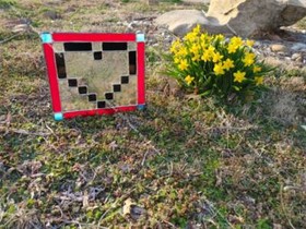 8bit Mana Heart, Retro RPG Gaming Heart 8bit Vitral NES SNES, Zelda, Link
