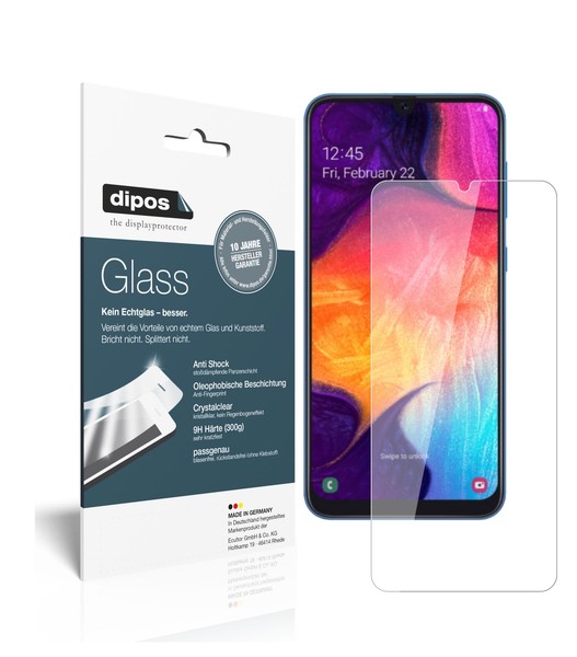 1+1X Schutzfolie FüR Samsung Galaxy A40 - Anti-Shock 9H Folie Dipos Glass-image
