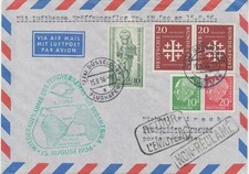 BRD 1956 Eröffnung Flugdienst Südamerika DÜSSELDORF – BUENOS AIRES - MONTEVIDEO