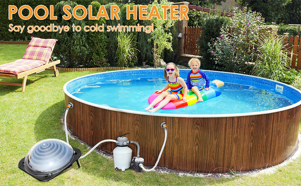 New Solar Dome Outdoor Pool Heater Above Ground, In Ground Pool