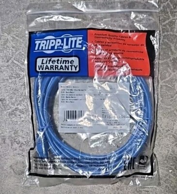 Tripp-Lite Cat5e 350MHz Molded Patch Cable RJ45M/M Blue 14' N002-014-BL(10 Pk)