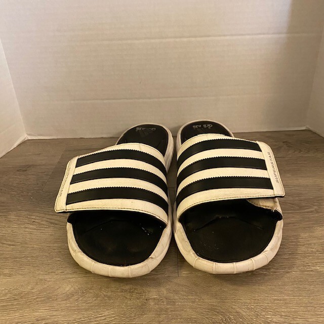 Adidas Sandals Mens Superstar 3G Slides White Adjustable Open Toe G61951  Size 12 | eBay