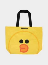 LINE FRIENDS Character Sally Large Reusable Tote Shopping Bag Yellow New