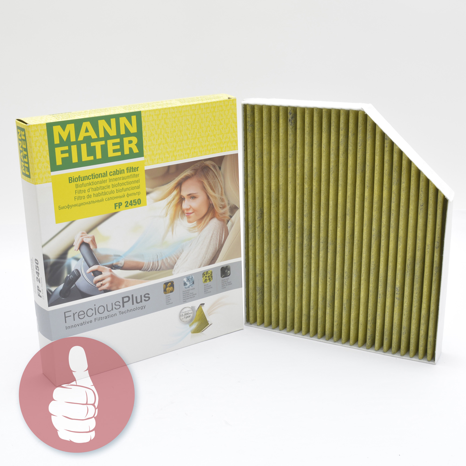 Filtre à Air D'habitacle MANN-FILTER CUK 2149 - Avec Charbon Actif, Pour Renault Laguna II Et Autres
