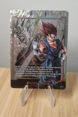 Dragon Ball Fusion World | Gold Energy Marker | Vegito | E-18* Not for Sale Pack