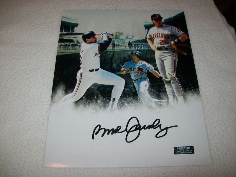 BROOK JACOBY AUTOGRAPHED SIGNED AUTO 8X10 PHOTO CLEVELAND INDIANS FREE SHIPPING!