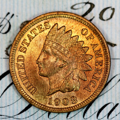 * 1908-S * SUPERB+ BLAZING RED GEM BU MS INDIAN HEAD PENNY * FROM COLLECTION