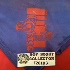 Boy Scout 1960's Camp Omache Staff Neckerchief Chief Seattle Council F261B3