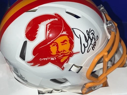 WARREN SAPP TAMPA BAY BUCCANEERS HOF 13 BECKETT AUTHENTICATED SIGNED MINI HELMET
