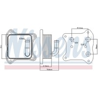 Nissens ÖLküHler Passend FüR VW Polo 6R 6C 1.2 TSI 6R1 6C1 Golf VI 5K1 5M1