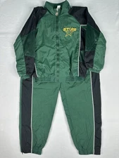 Vintage 90s NHL Dallas Stars Tracksuit 12/14 Mighty Mac Youth, Black, Green Med