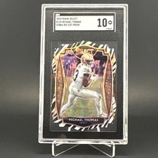 2020 Panini Select Michael Thomas Zebra Die-Cut Prizm #135 SGC 10 Gem Mint SSP