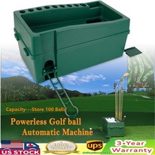 Automatic Green Golf Ball Dispenser, No Electricity Required Golf Ball Dispenser