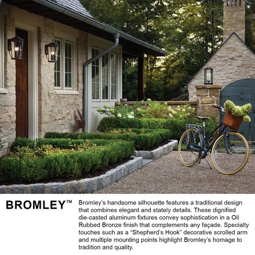 Bromley 24 3/4" High Oil Rubbed Bronze Outdoor Wall Light - Picture 7 of 10