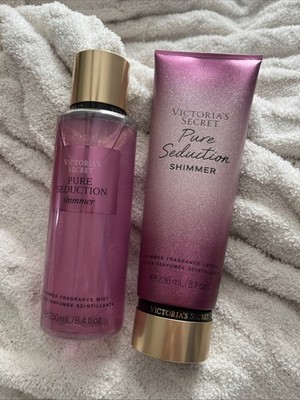 New Set of  Victoria's Secret Shimmer PURE SEDUCTION  Body mist Perfume & Lotion
