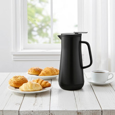 Tchibo Isolierkanne 1 Liter – Schwarz Kaffeekanne