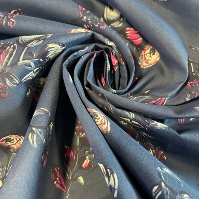 Blumenmuster 100 % Baumwolle Popeline Material Kleid Handarbeit Quilten Stoff 58 Zoll Meterware