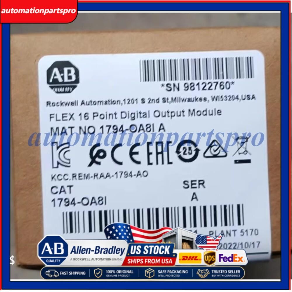 AB New Factory Sealed 1794-OA8I PLC Output Module AB 1794OA8I