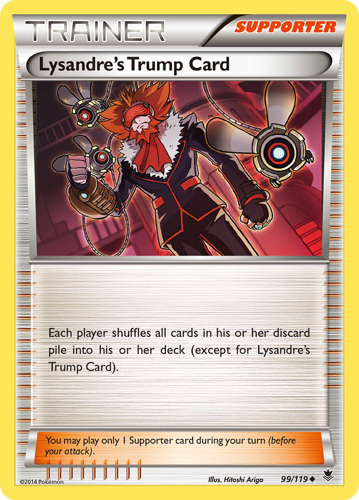 LYSANDRE'S TRUMP CARD 99/119 PHANTOM FORCES REVERSE HOLO UC NM