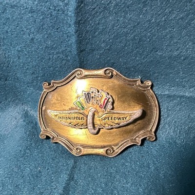 Indianapolis Speedway Belt Buckle by Raintree 1980