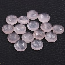 Natural Rose Quartz Round Rose Cut 5mm To 20mm Loose Gemstone
