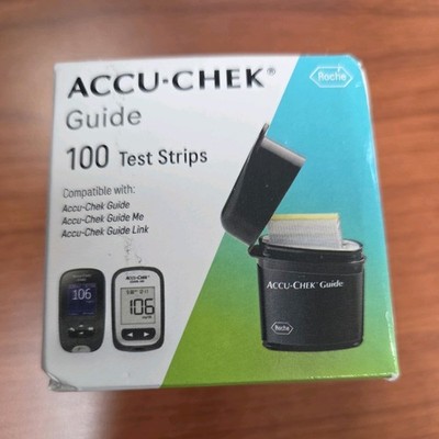 Accu Chek Guide 100 Diabetic Test Strips *free shipping*