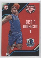 2015 Panini Totally Certified Rookies Mirror Red 13/149 Justin Anderson #169 0l2