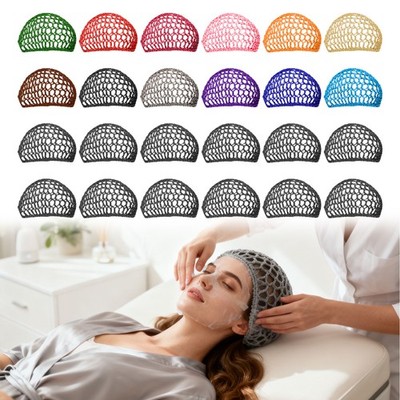 12PCS Crochet Hair Net Caps Elastic Mesh Snood for Sleeping Night Cover Home SPA