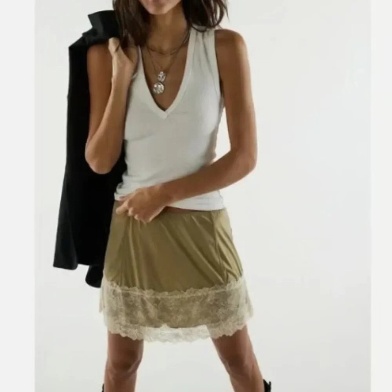 FREE PEOPLE WE THE FREE NERIA WHITE V NECK TANK TOP SHIRT RIBBED NEW L