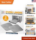 Cost-Effective Non-Stick Toaster Oven Liners Set - 12'' Silver Essentials