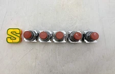 Cutler-Hammer 10250T26211 Non-Illum. Red PB Switch *Lot of (5)* (Used)