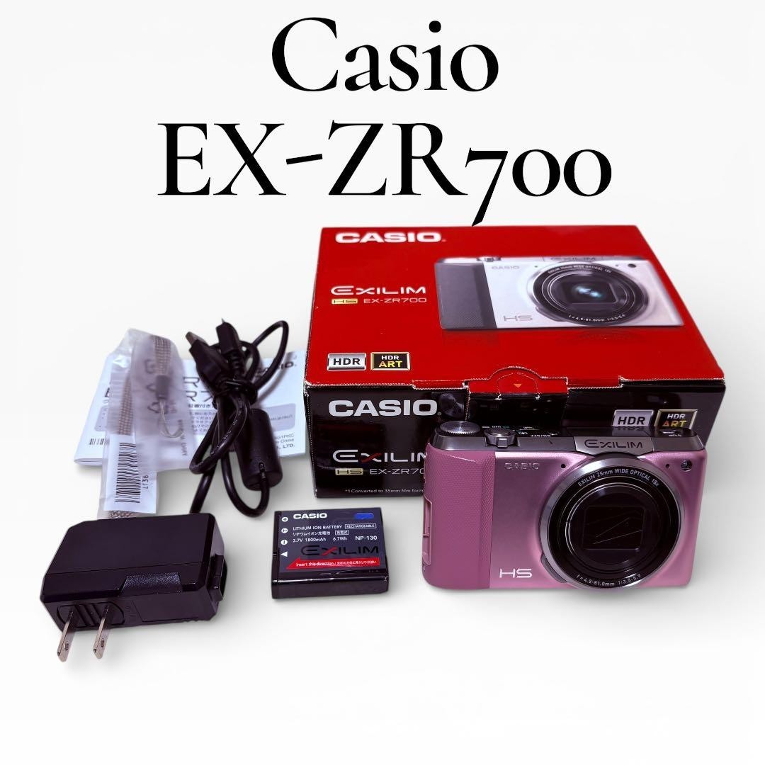 Casio Exilim EX-ZR700 ZR700 digital camera Pink set superb from