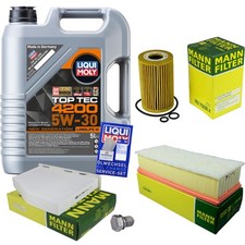 MANN Inspektionspaket 5L Liqui Moly 5W-30 für VW Passat Variant 2.0 TDI 1.6