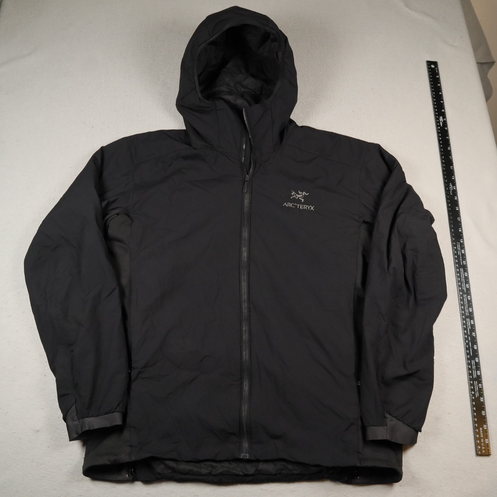 ARC'TERYX ARCTERYX Giacca Atom LT Felpa con Cappuccio Uomo XL Full Zip Nera Felpa con Cappuccio AUTENTICATA