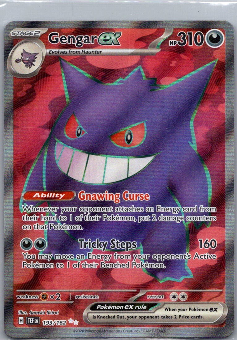 Gengar ex - Ultra Rare Holo 193/162 SV05: Temporal Forces NM