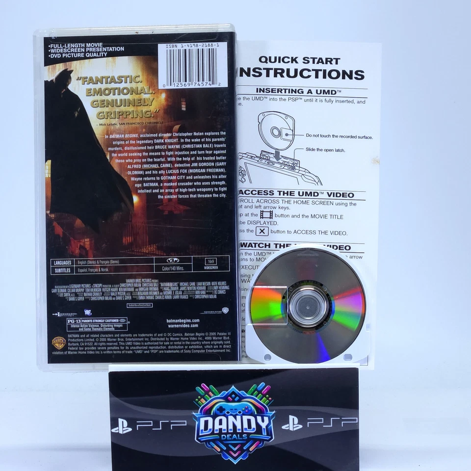 Batman Begins UMD CIB con inserto - PSP Foto 2 de 4