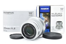 Olympus M.Zuiko DIGITAL 45mm f/1.8 Lens Silver For Micro Four Thirds in Box