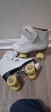 NOS Vintage Chicago Pro Star Roller Skates Ladies 6 Aluminum Plate - w/ Wrench