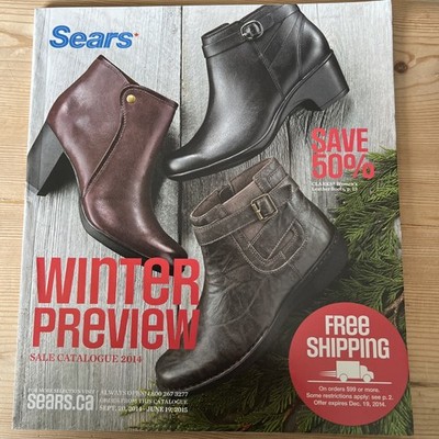 Vintage Sears 2014 Winter Preview Sale Catalog Fashion Electronics Clothing