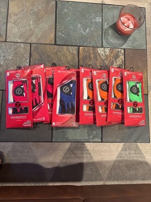 9 Junior Zero Friction Performance LH Golf Gloves 3 Red 4 Orange 1 Blue 1 Green
