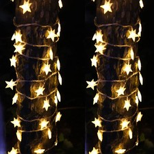 LED Star String Lights USB Battery Powered Fairy Lights Decor