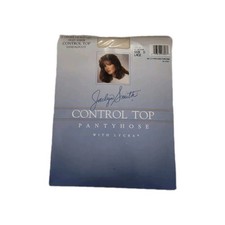 Jaclyn Smith Control Top Pantyhose Size D Ivory Vintage Made In USA