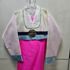 Girls Pink Hanbok Skirt Set Size 13
