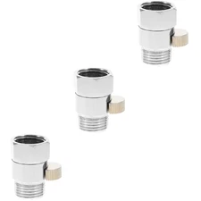 3 Pack Shower Shut off Valve Button Bathroom Controls Water Connector