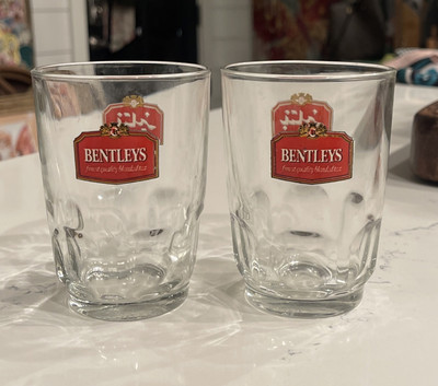 Bentleys Finest Quality Blended Tea Glass Excellent PreOwned Condition Set Of 2