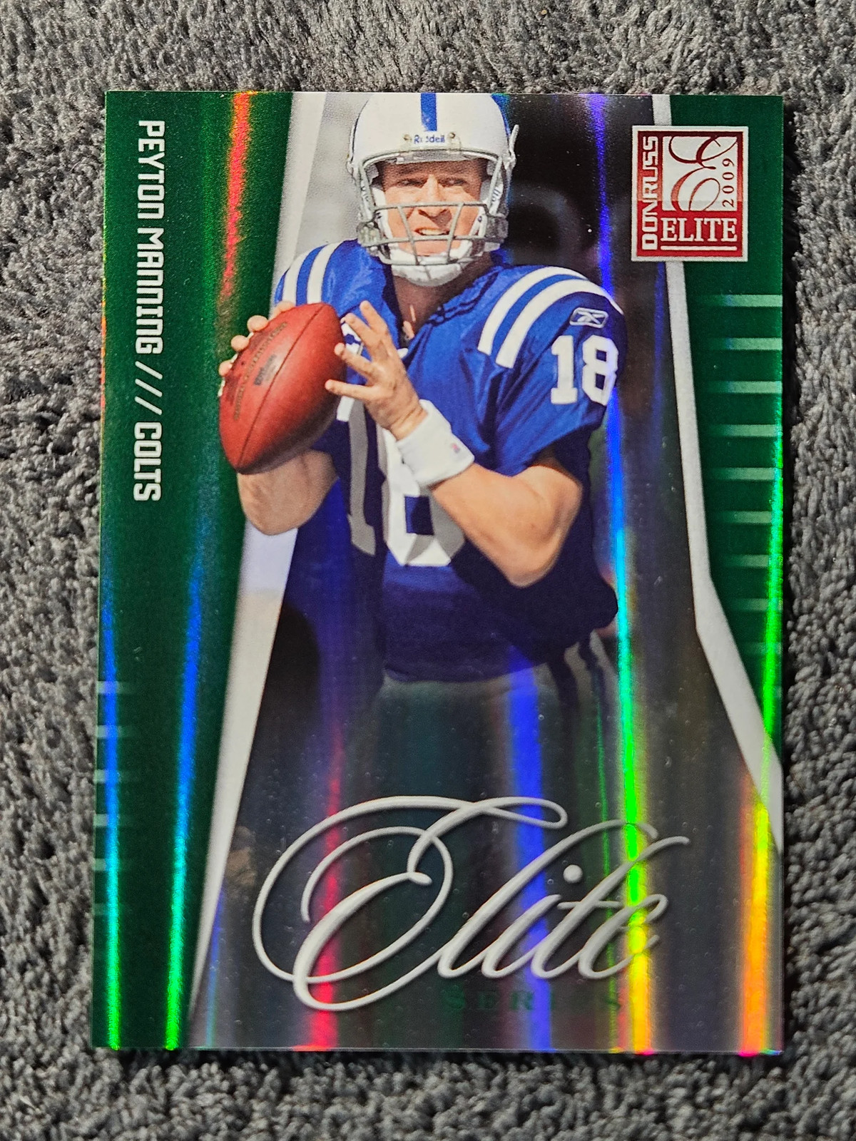 2009 Donruss Elite Series #2 Peyton Manning Green /499