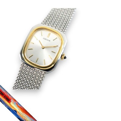 Seiko Credor 14005881 Damen 18K Gold Lünette Quarz seltenes Modell guter...