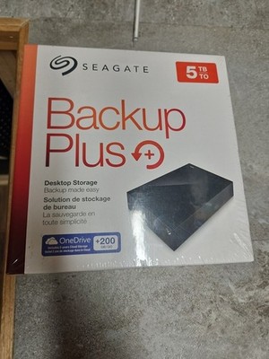 Seagate Backup Plus 5TB Desktop External Hard Drive USB 3.0 New SEALED