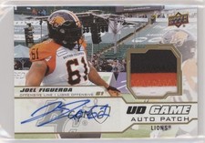 2020 Upper Deck CFL UD Game Jersey 6/10 Joel Figueroa #GJA-JF Patch Auto 2y5