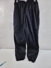 Nike Gray Tag Size Large Black Nylon Windbreaker Jogger Style Pants Vintage 90s